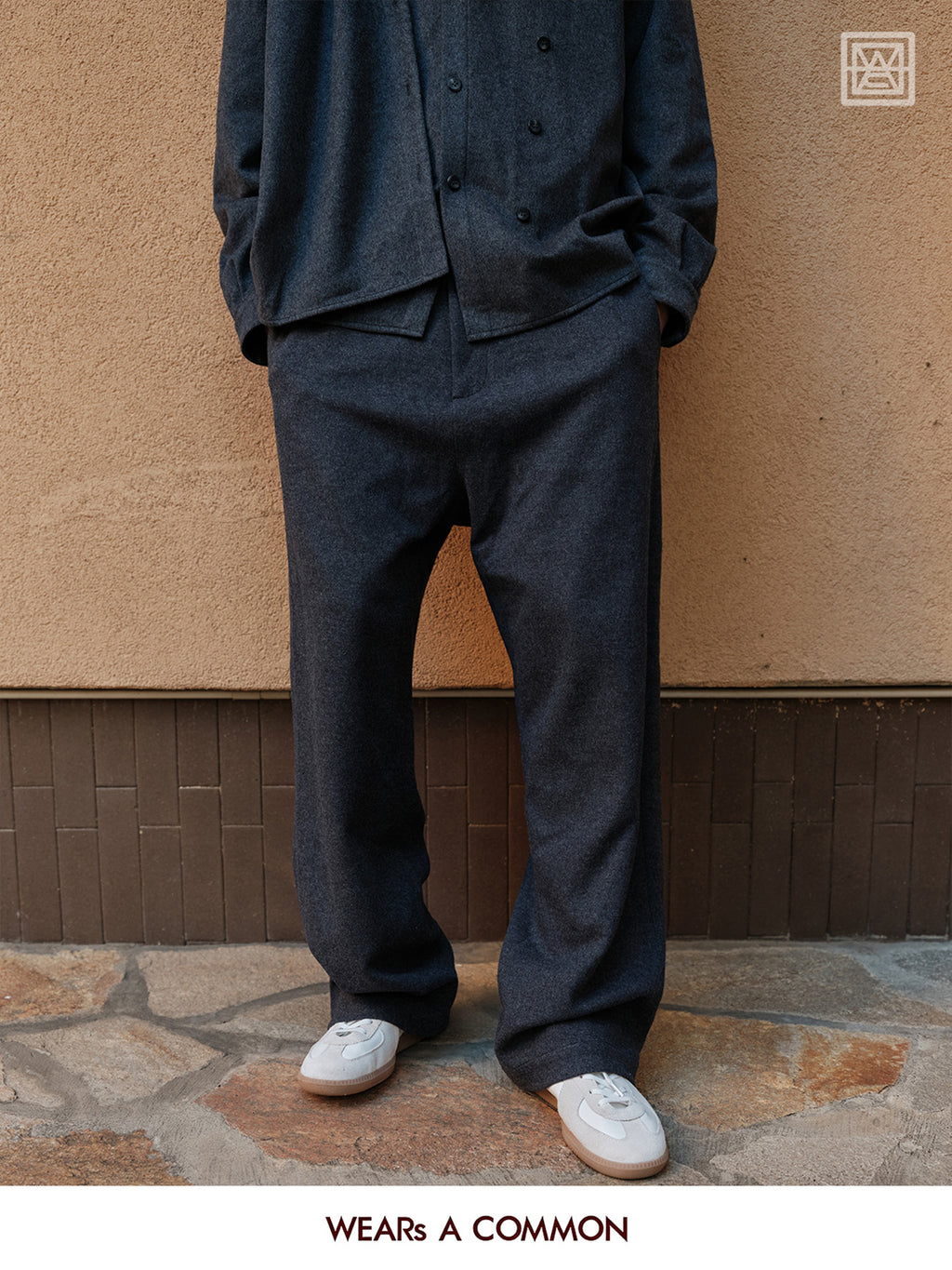 Wool-Cashmere Jogger Pants