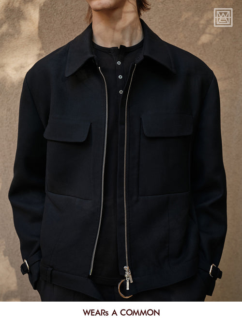 Double-Faced Wool Structured Jacket