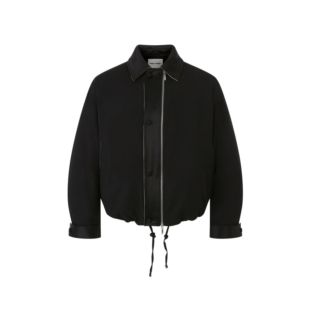 Wool-Acetate Collared Down Coat